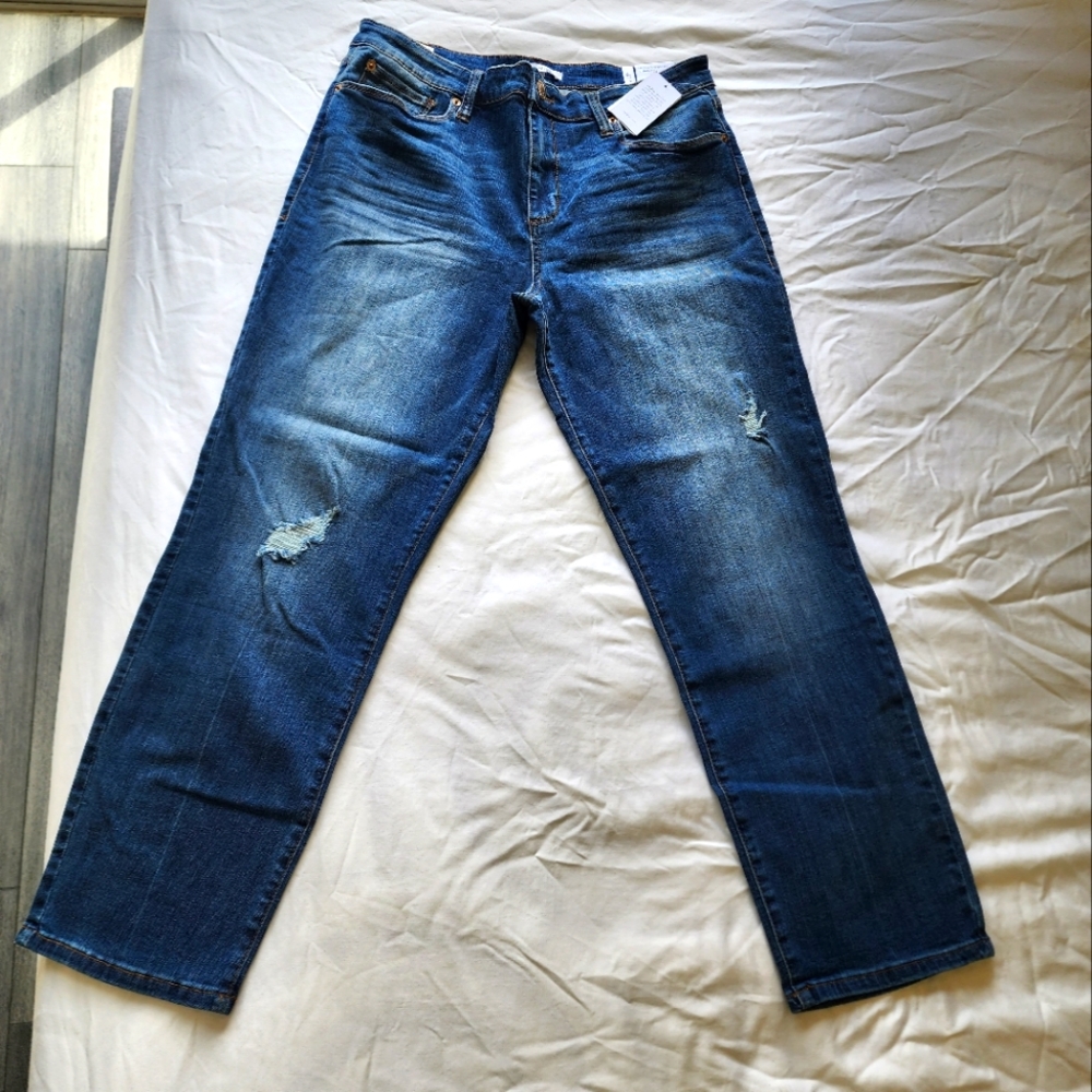 NEW STS Blue Caroline Straight Leg 10" High Rise Jeans Size 32